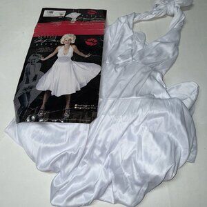 Marilyn Monroe Halloween Costume Dress Womens Size S / M 2-8 White Halter